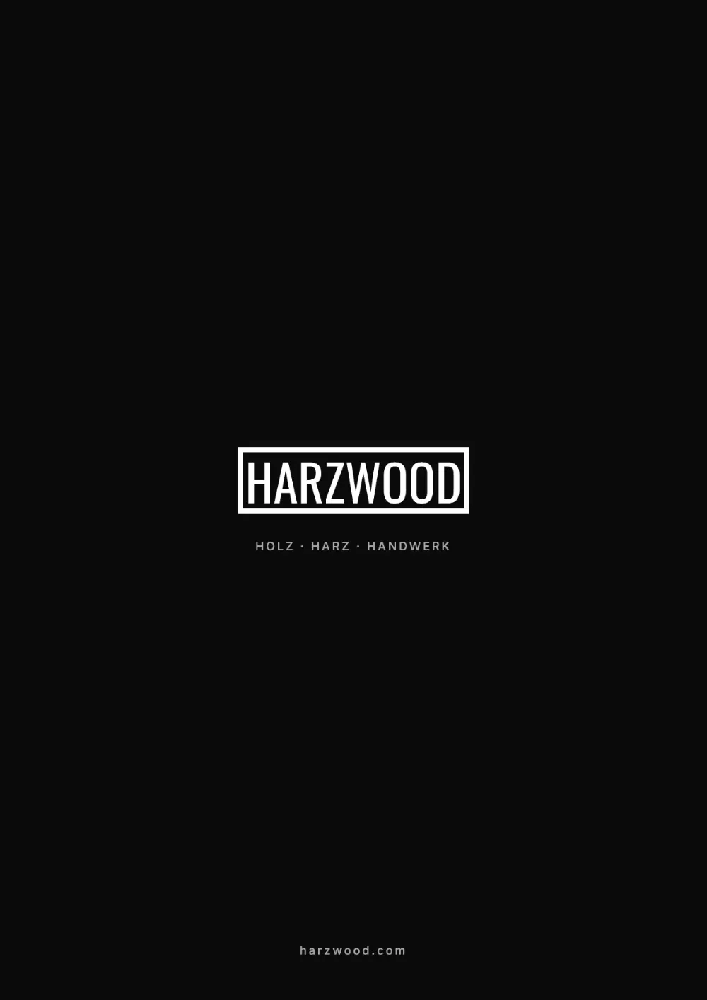 Rückseite mit HARZWOOD-Logo